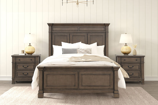 Huddersfield Walnut 4 Pc King Bedroom Set