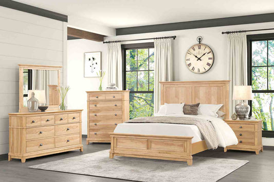 McHenry Natural Oak 4 Pc Bedroom Set