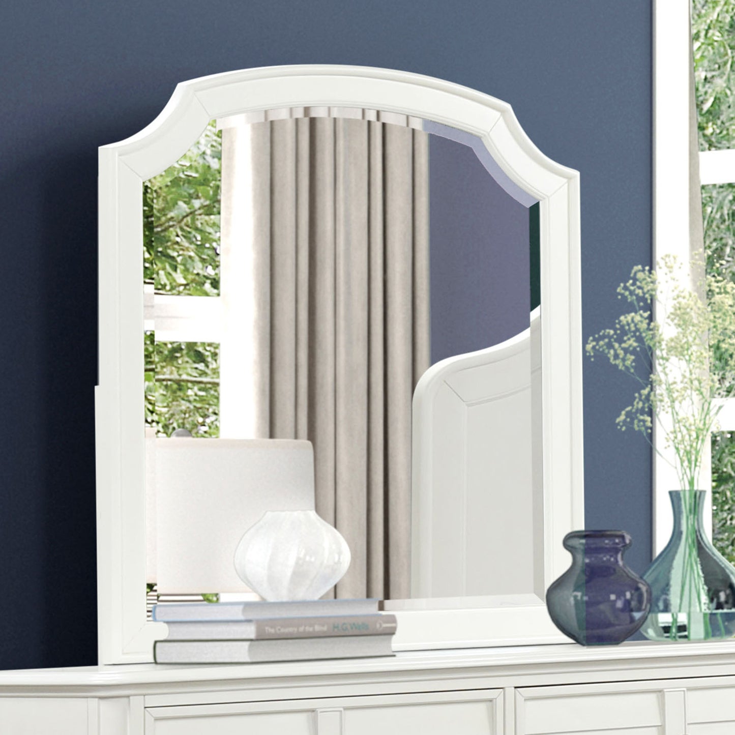 Whitehave Beveled Mirror FM7708WH-M