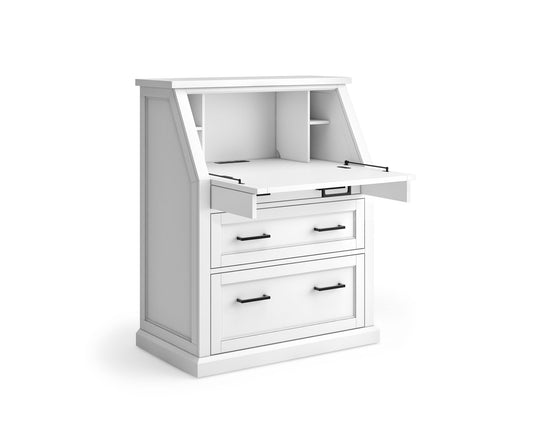 Abby IMAY550B Secretary Desk Black or White