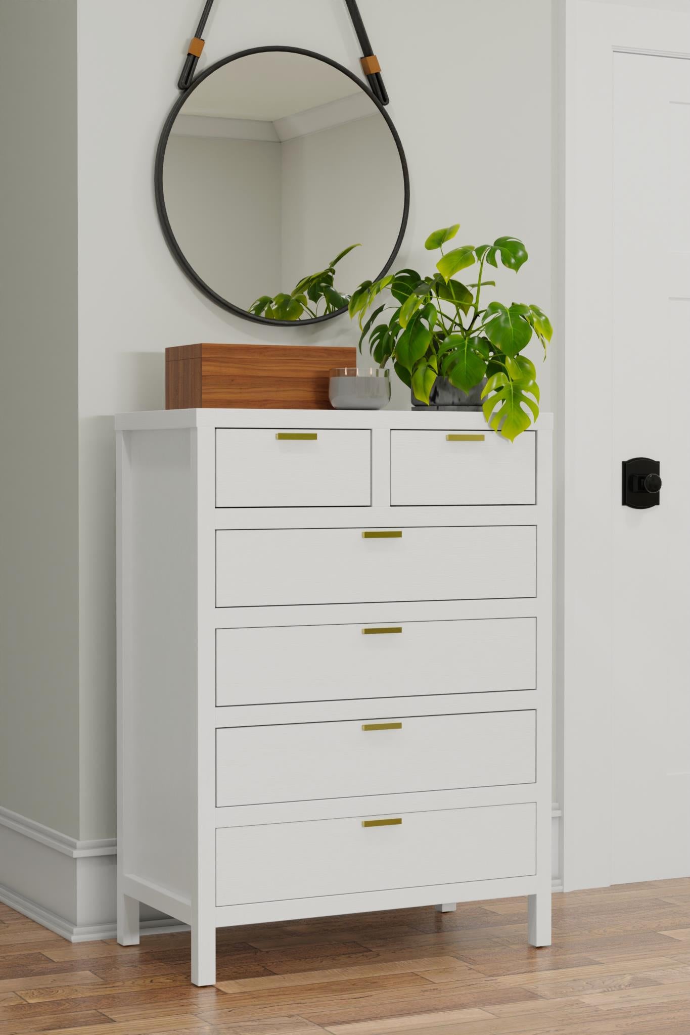 Alpine Furniture Carmel White 6 Drawer Chest Alpine Furniture Carmel White 6 Drawer Chest