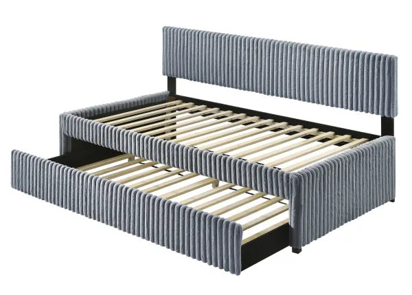 Corduroy Vevet Twin Daybed w/Trundle - 3 Colors