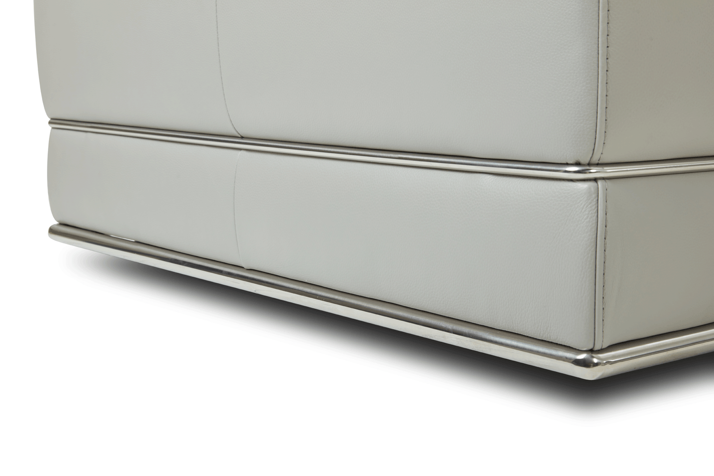 Kuka Gray Top Grain Leather Sectional by ESF