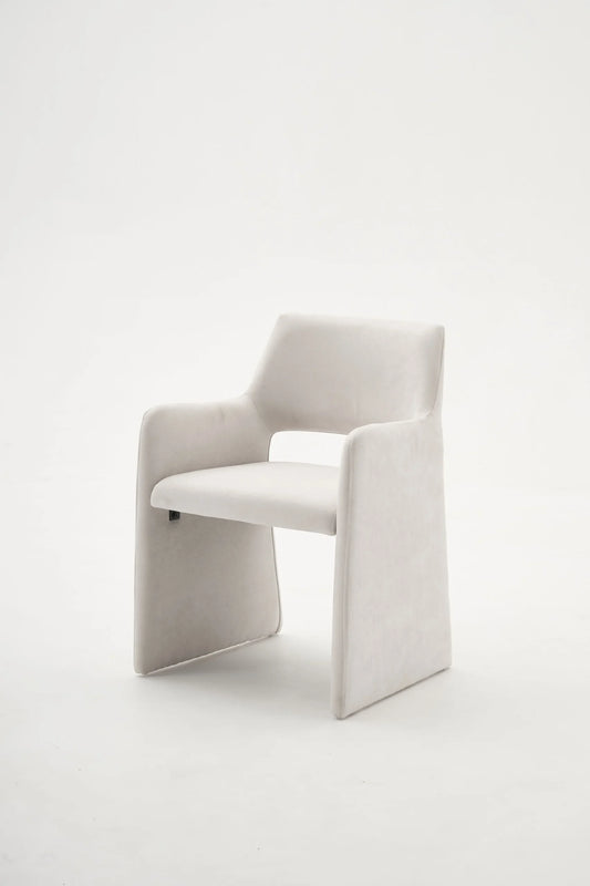 Luna Off White Upholstered Chair