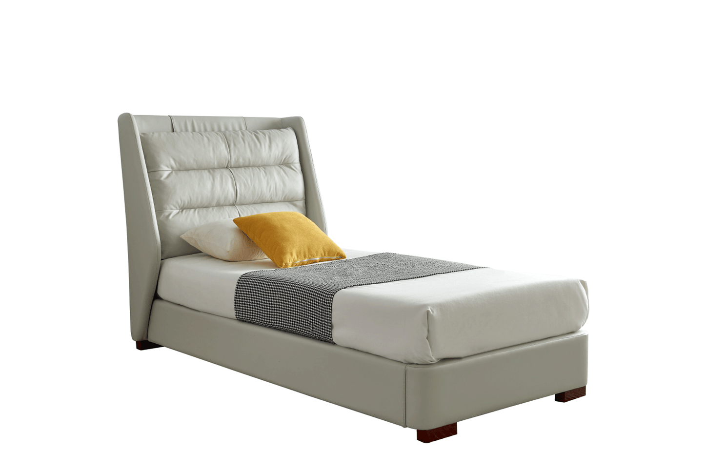 Lego Twin Leather Storage Bed by ESF