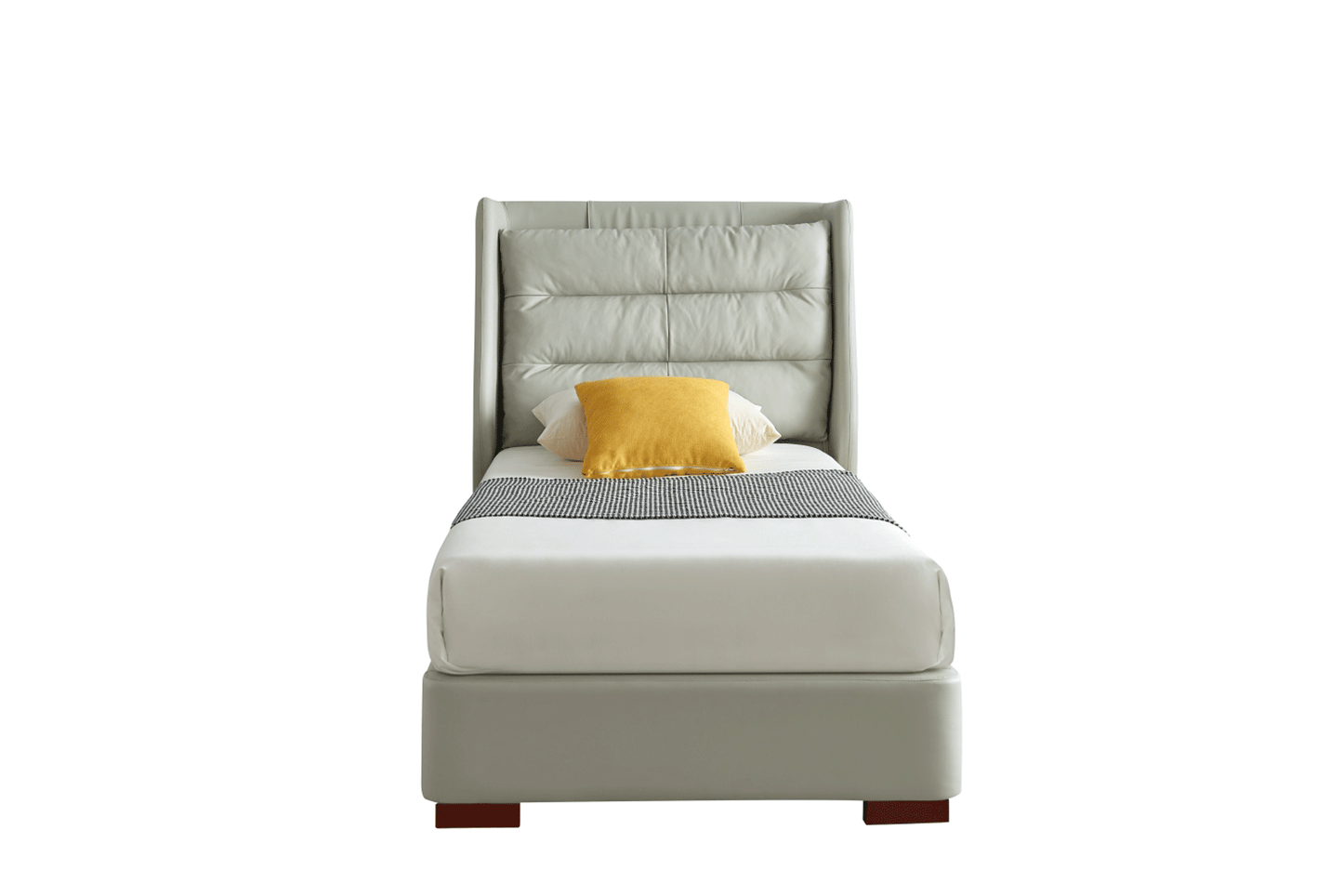 Lego Twin Leather Storage Bed by ESF