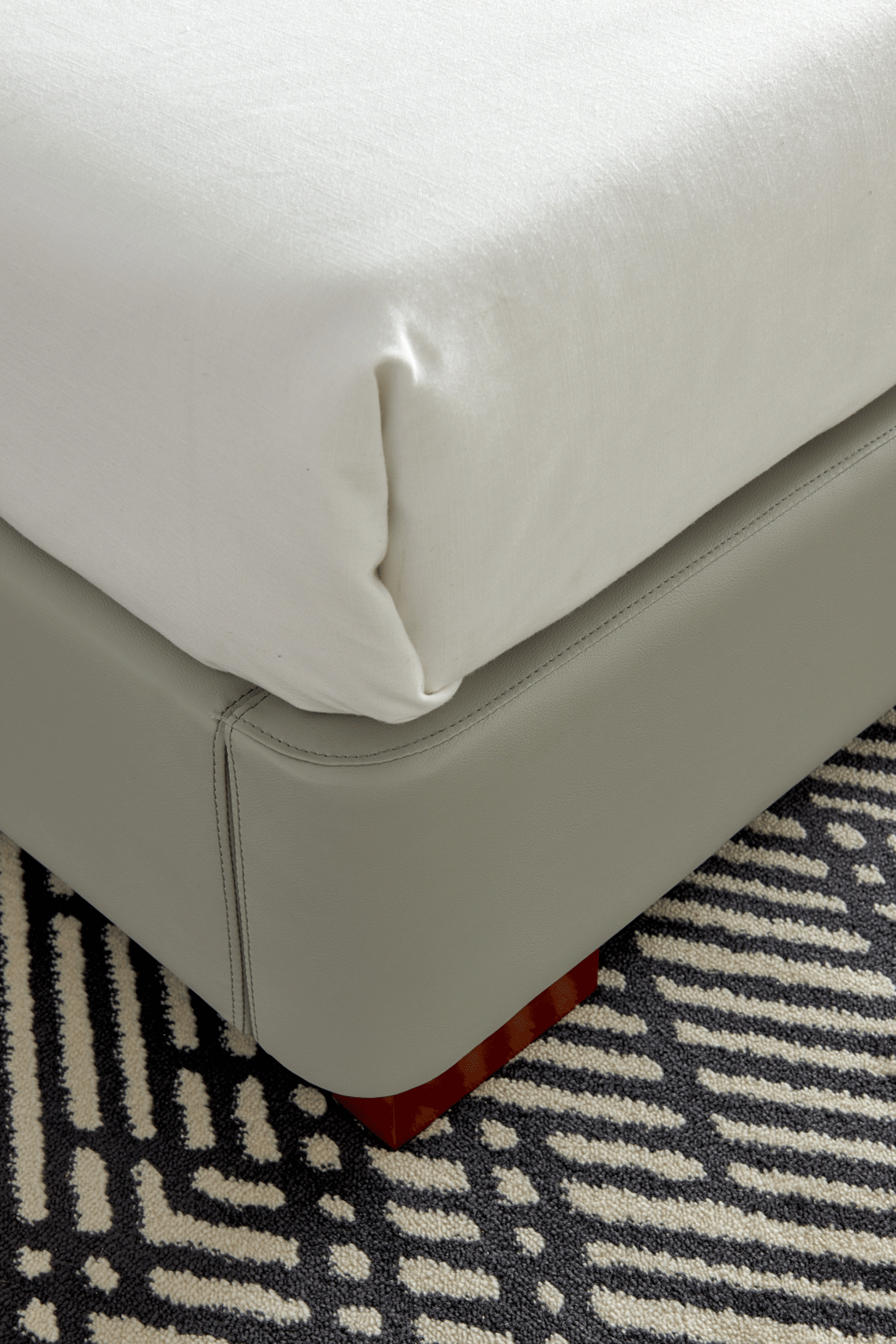 Lego Twin Leather Storage Bed by ESF