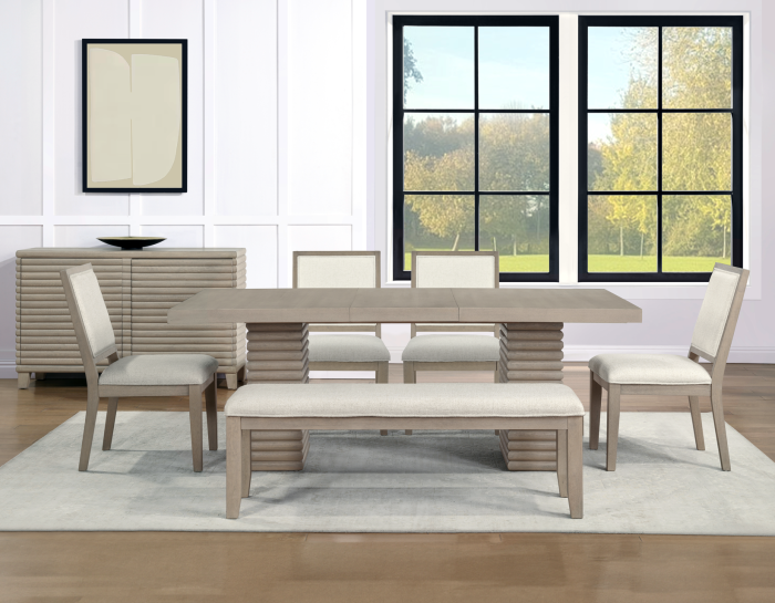 テーブル・机 lily Lily 6 Pc Expandable Table Dining Set LLY500 – Bradley Home