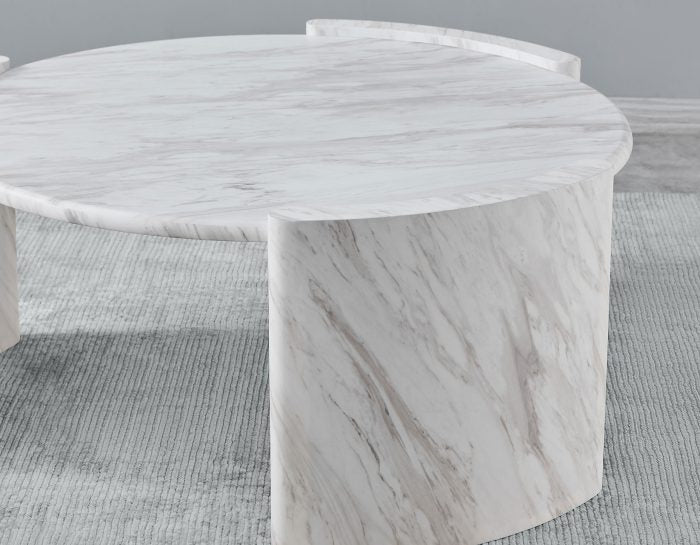 Merino 3 Pc Faux Marble Occasional Set ME200