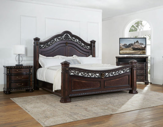 Monte Carlo 4 Pc Cocoa Bedroom Set