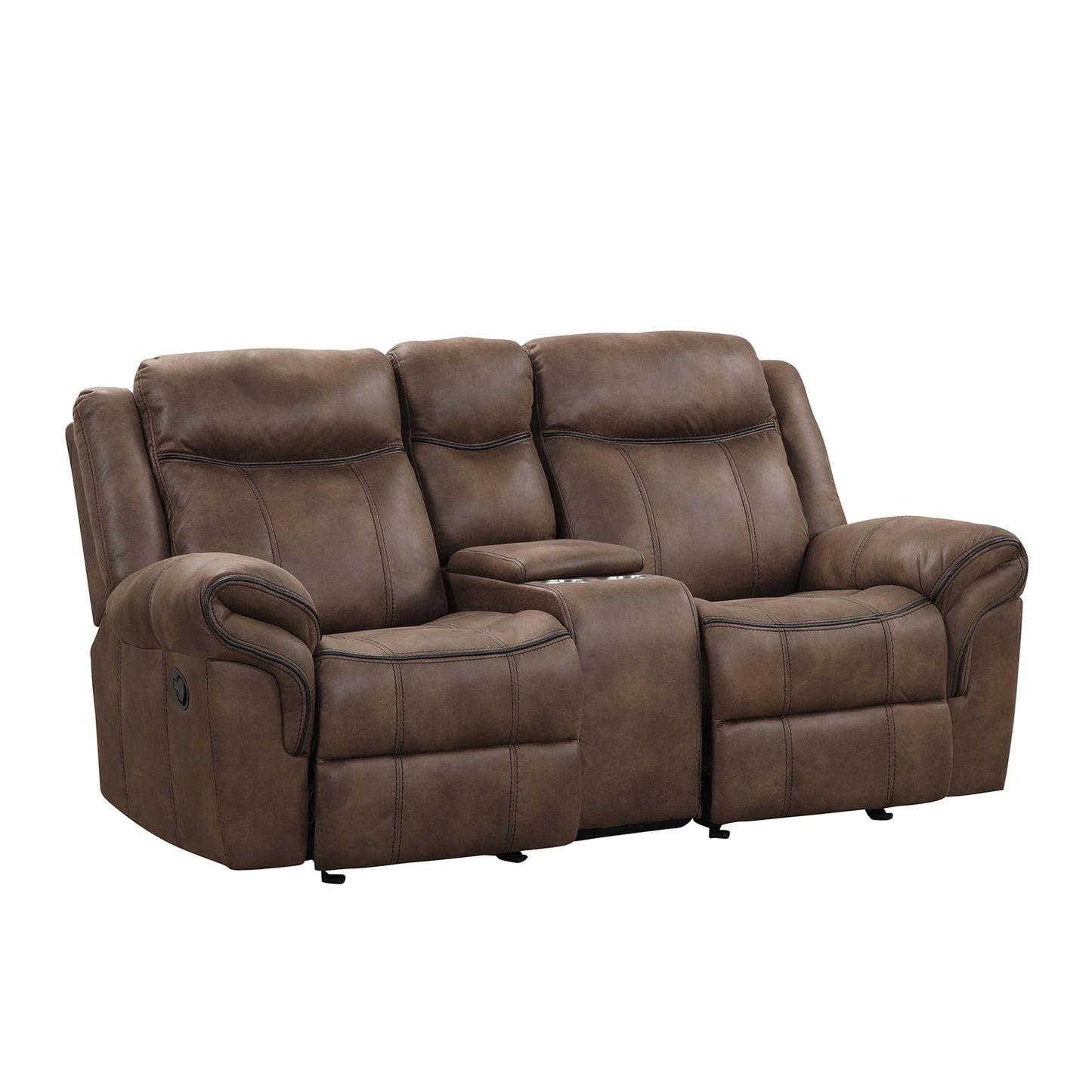 Agata Motion 2 Pc Brown Sofa Set NX6001BR