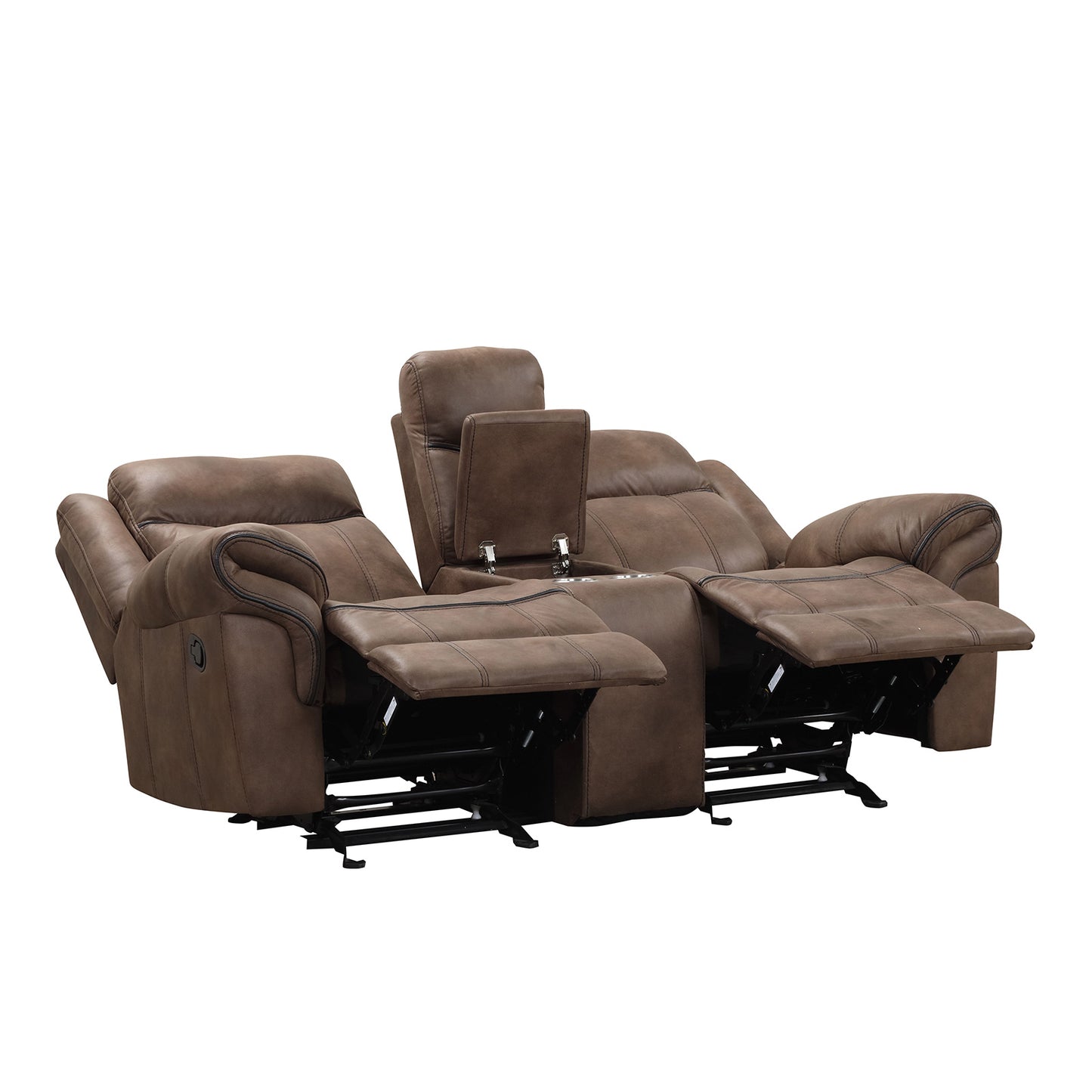 Agata Motion 2 Pc Brown Sofa Set NX6001BR