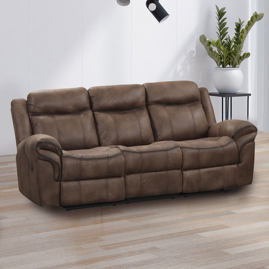Agata Motion 2 Pc Brown Sofa Set NX6001BR