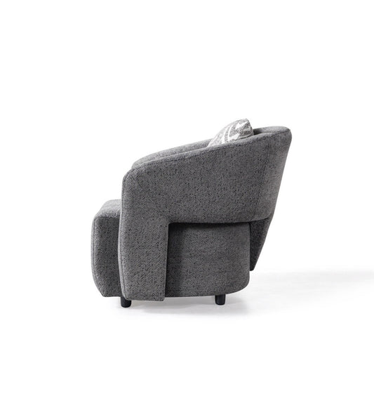 Pablo Gray Boucle Accent Chair