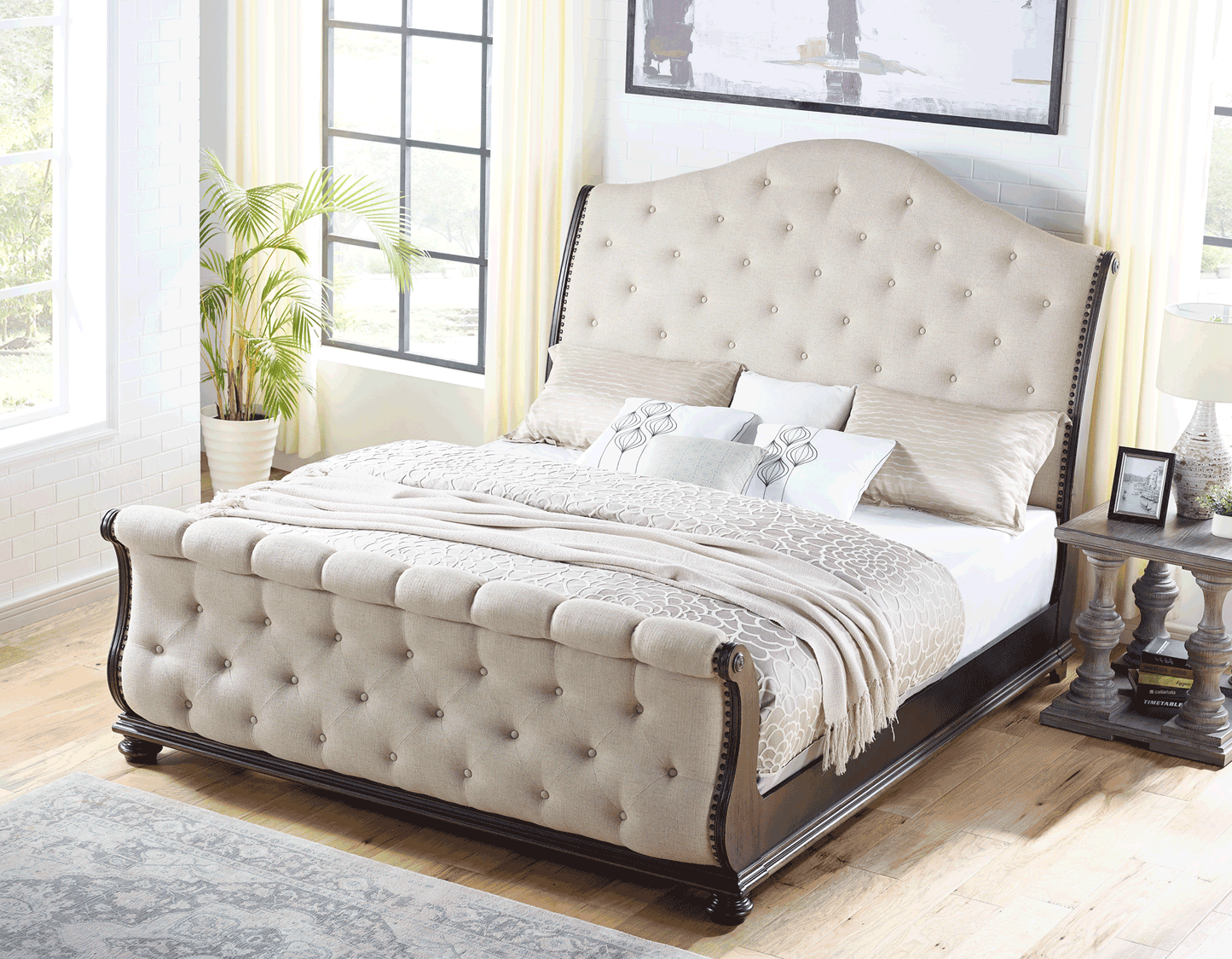 Rhapsody Sleigh 4 Pc Bedroom Collection by Steve Silver