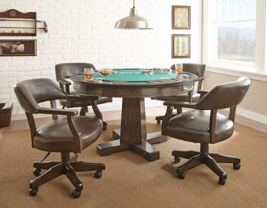 Ruby 6 Pc Game Table & Chairs by Steve Silver