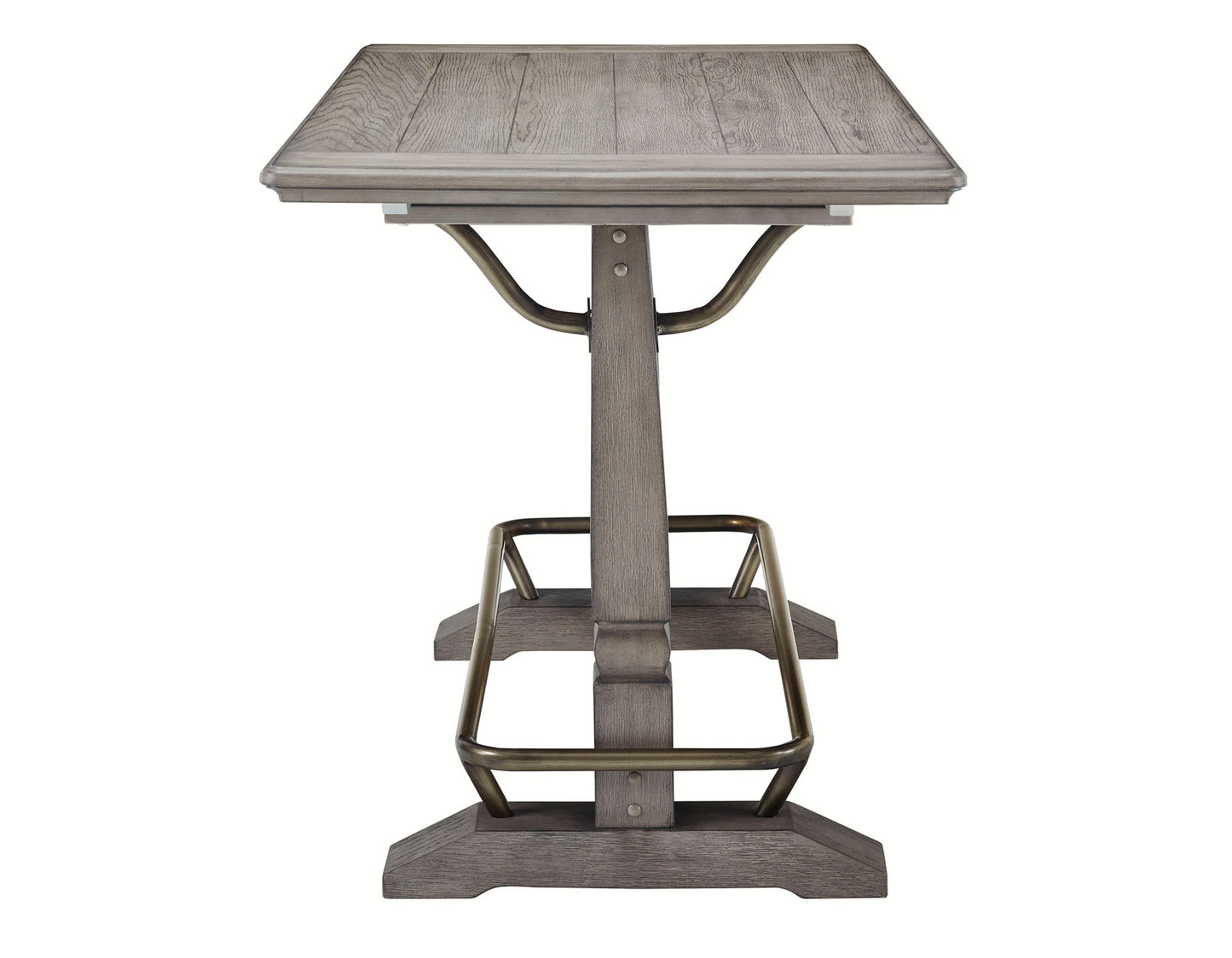 Ryan 5 Pc Gathering Table Dining Set - Smokey Oak Finish