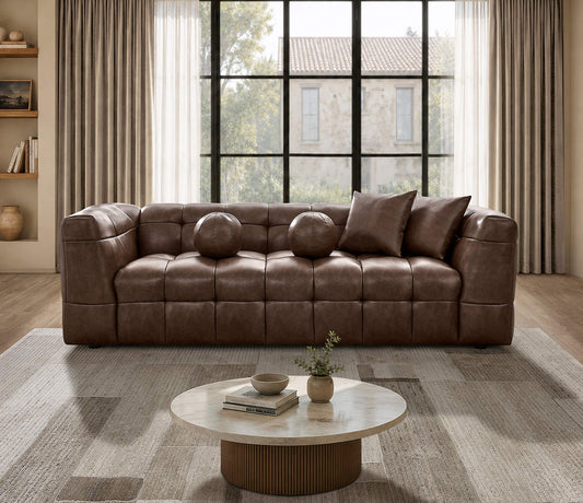 Mocha S13 Sofa & Loveseat Best Quality