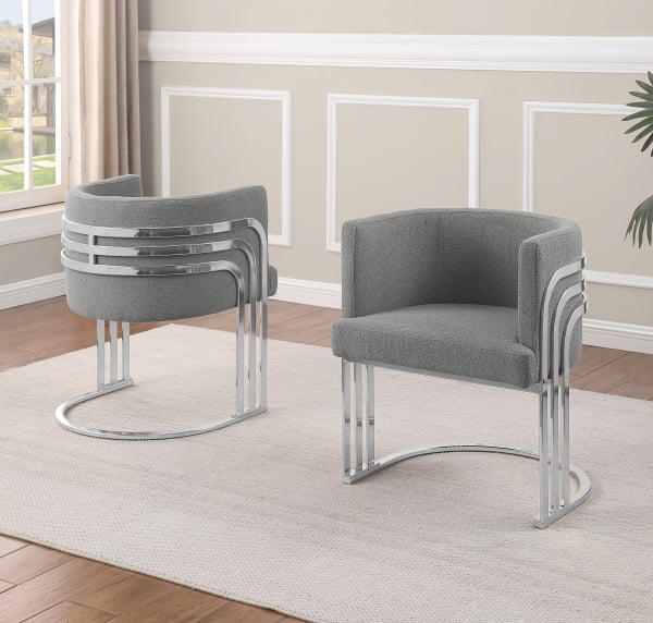 SC027 Teddy Fur Barrel Chair - Set of 2