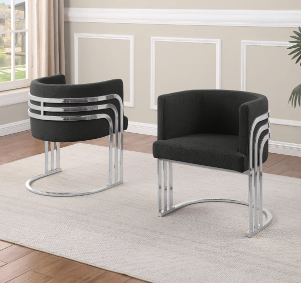 SC027 Teddy Fur Barrel Chair - Set of 2