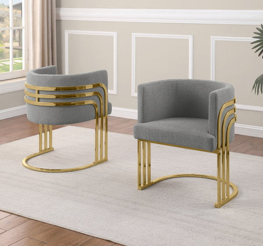 SC027 Teddy Fur Barrel Chair - Set of 2