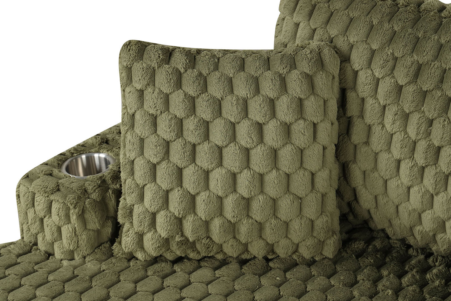Ferryhill 2 Arm Chaise Olive Green SL69000GR-PK