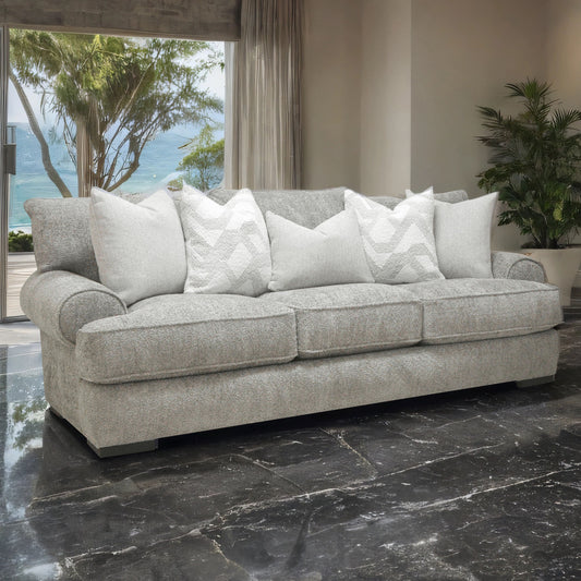 Nerone 2 Pc Gray Polyester Sofa Set