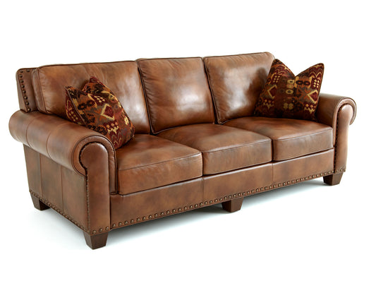 Silverado Top Grain Leather Sofa Set by Steve Silver