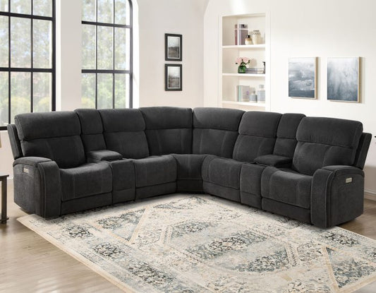 Steve Silver Seattle 3 Pc Power Motion Sectional