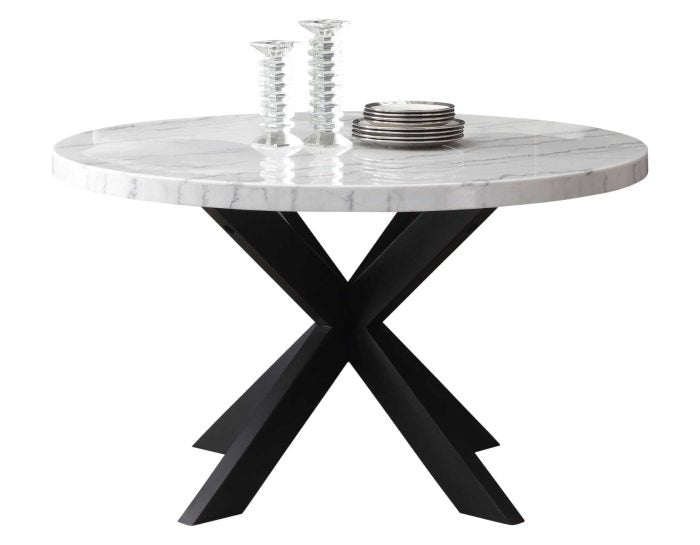 Xena 7 Pc Marble Top Dining Set XN520