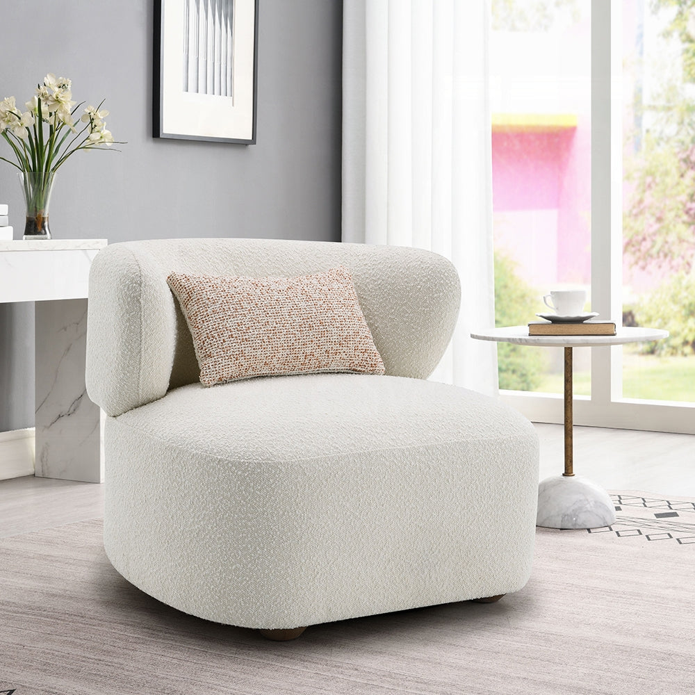 Darius Beige Boucle Accent Chair AC02589