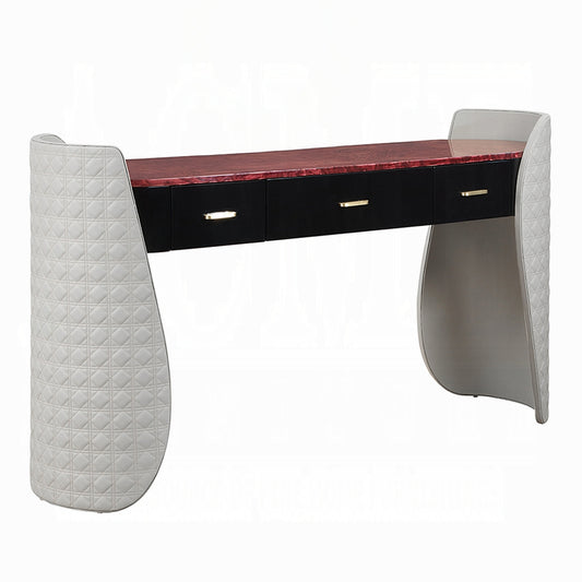 Jamonica Leather & Wood Grain Vanity Desk AC20020