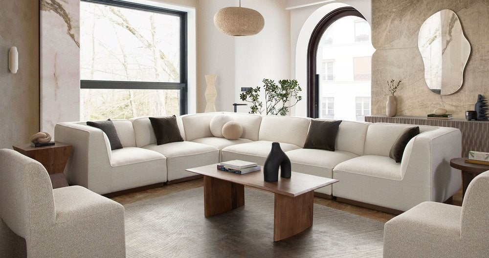 Aspen Cream Modular Sectional by Diamond Sofa