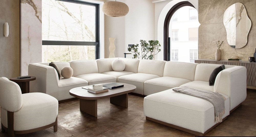 Aspen Modular 7 Pc Sectional Diamond Sofa