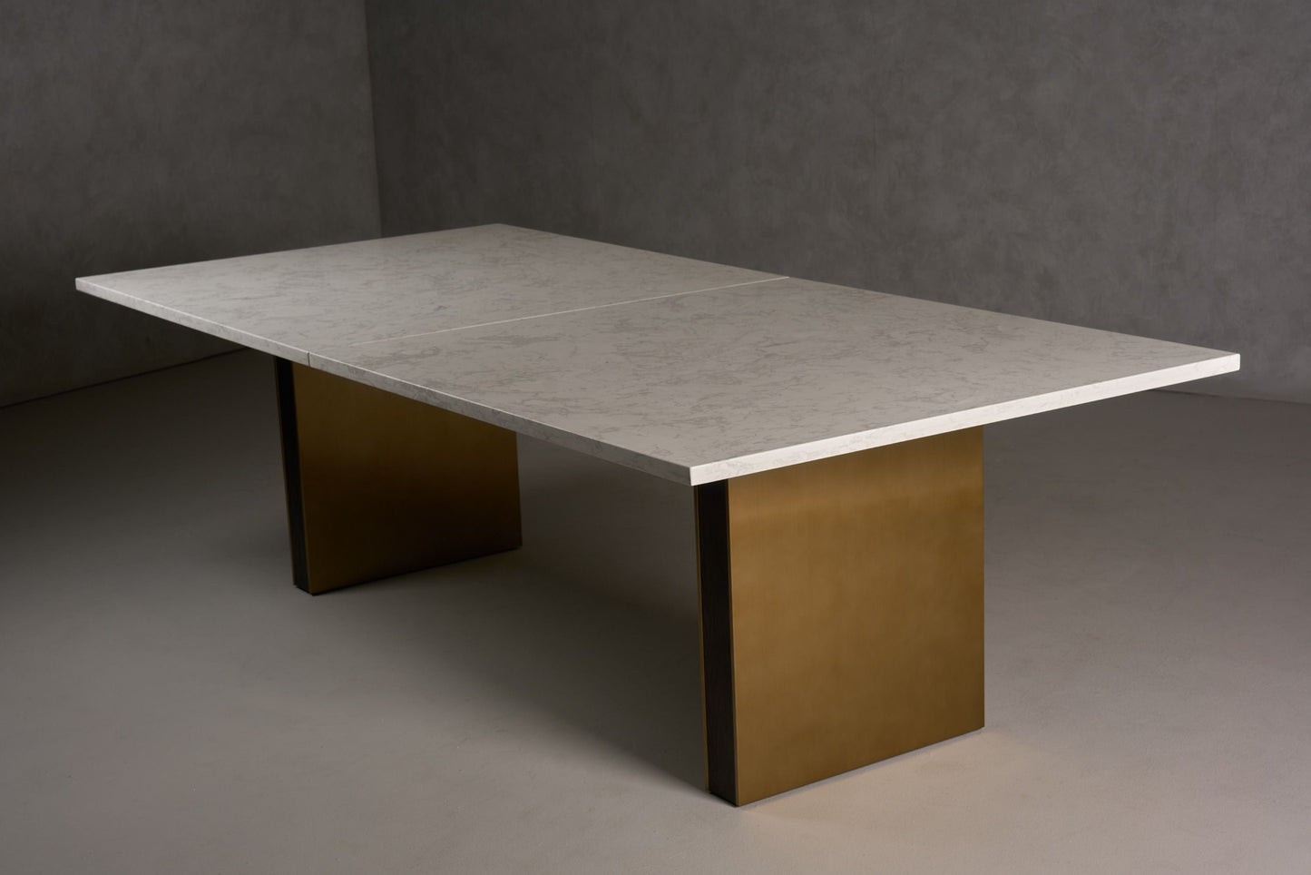 Modrest Auer - White Marble & Gold Dining Table
