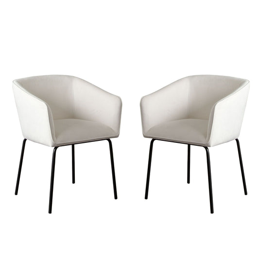 Avery Mist White Side Chair - Set of 2