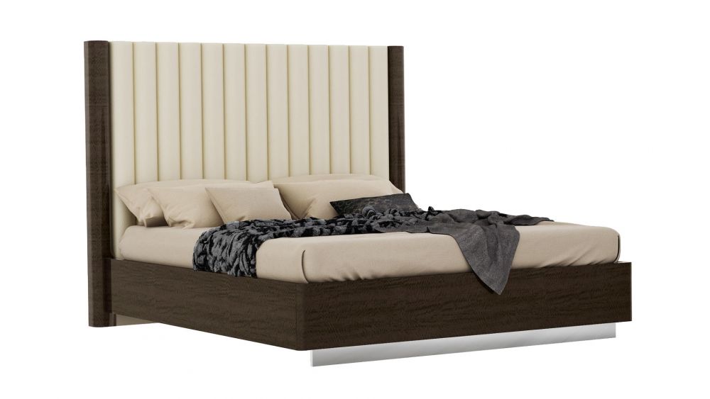 P115 Dark Walnut Finish Bedroom Set