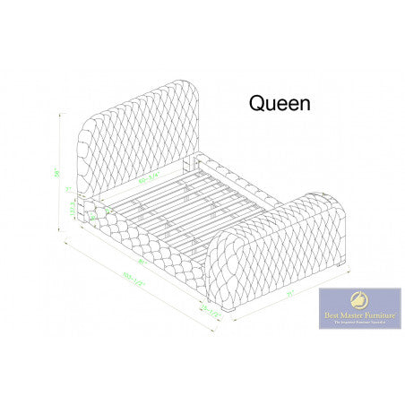 B01 Upholstered Bed with TV & Fireplace