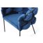 Modrest Debra Blue Fabric Chair