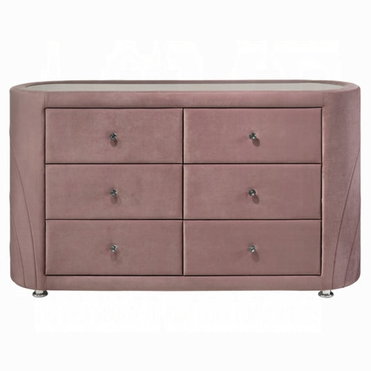 Salonia Pink Velvet Dresser BD01186