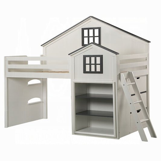 Ratana Gray & White Loft Bed BD02052