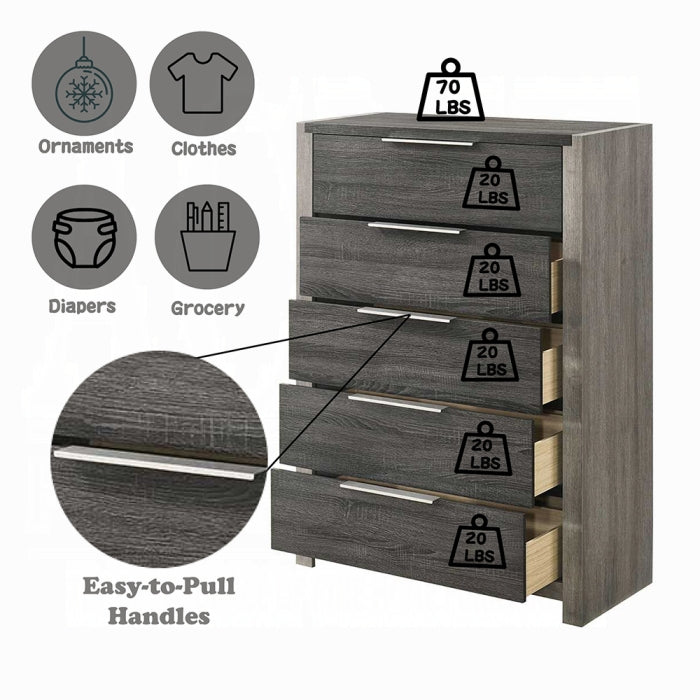 Jehoram 5 Drawer Chest BD02726