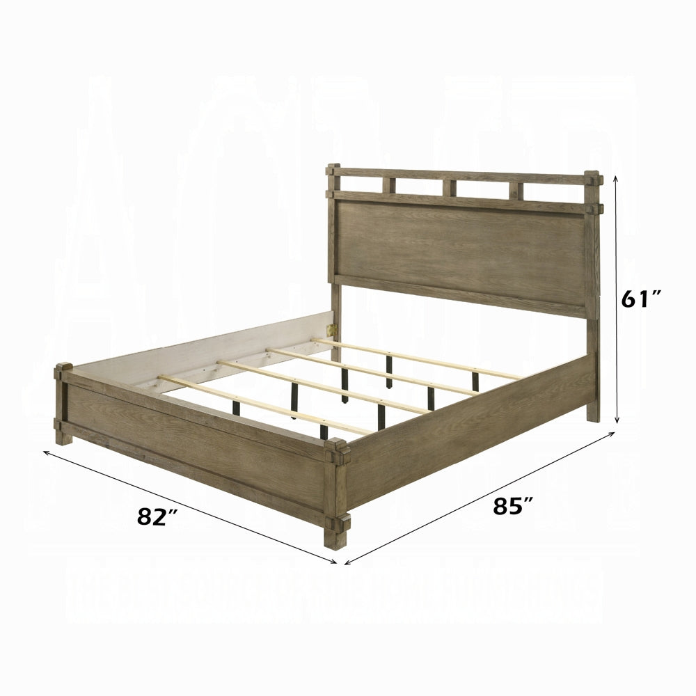 Colton Antique Oak 4 Pc Bedroom Set