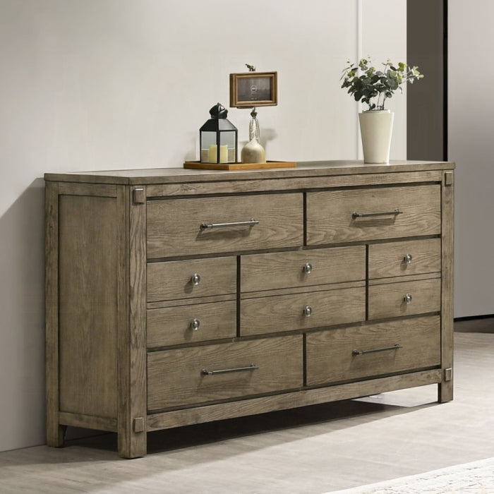 Colton Antique Oak 4 Pc Bedroom Set