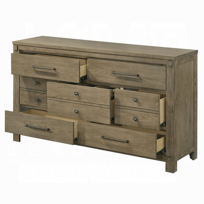 Colton Antique Oak 4 Pc Bedroom Set