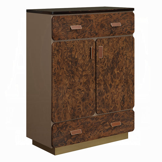 Marcelino Glossy Wood Grain Chest BD20036
