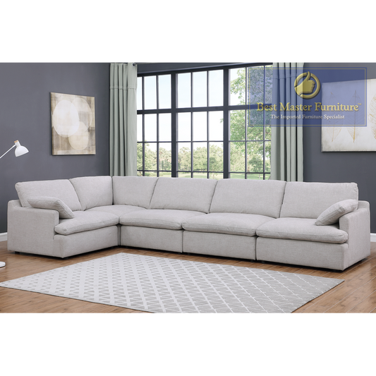 CO20 Beige 5 Pc Modular Sectional