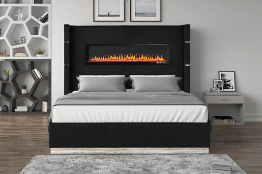 Lizelle Upholstery Bed - Black