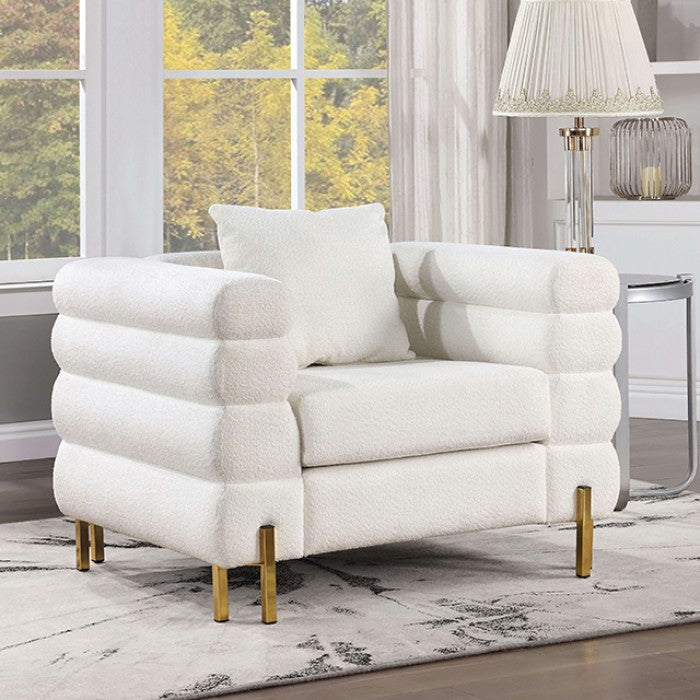 Silla decorativa Landovery CM6454WH-CH