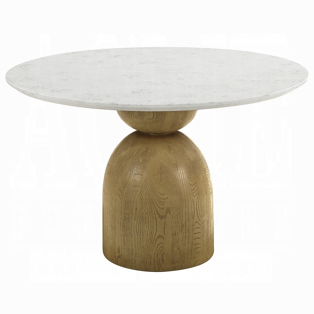 Kala 5 Pc Natural Marble Top Dining Set